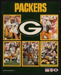 7x745 GREEN BAY PACKERS commercial poster '91 great images of four time Super Bowl Champions!