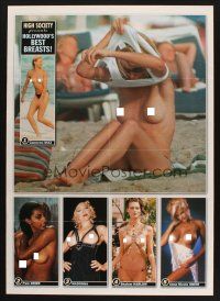 7x747 HOLLYWOOD'S BEST BREASTS 2-sided commercial poster '90s Diaz, Madonna & more topless!
