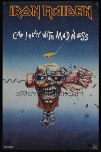 7x763 IRON MAIDEN commercial poster '88 Can I Play With Madness, Riggs art of Eddie!