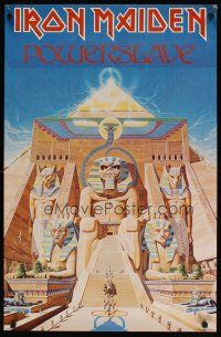 7x752 IRON MAIDEN commercial poster '84 Powerslave, Riggs art of Eddie as Egyptian statue!