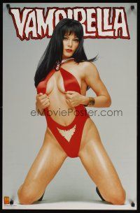 7x682 VAMPIRELLA Canadian commercial poster '01 great image of super-sexy woman in skimpy costume!