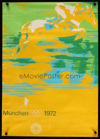 7x554 OLYMPIC GAMES MUNICH 1972 German special 23x33 '72 cool artwork of horse & jockey!