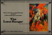 7x533 LEGEND OF THE LONE RANGER 2-sided promo brochure '81 Leroy Neiman art of Klinton Spilsbury!