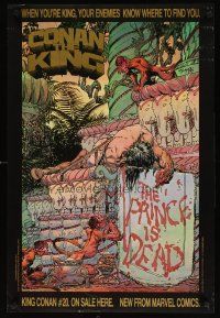 7x489 CONAN THE KING special 22x32 '83 Michael William Kaluta art of dead prince!