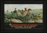 7x260 COWBOY ARTISTS OF AMERICA 16x23 art exhibition '83 John Clymer artwork of Native Americans!