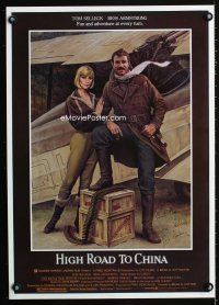 7x519 HIGH ROAD TO CHINA special 18x26 '83 images of aviator Tom Selleck & Bess Armstrong!