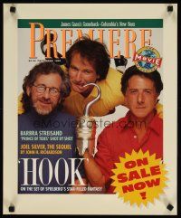 7x522 HOOK special 17x21 '91 pirate Dustin Hoffman hooks Robin Williams, Spielberg!