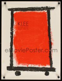 7x289 KLEE 18x24 French art exhibition '74 Paul Klee artwork of box on wheels!