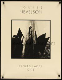 7x539 LOUISE NEVELSON FROZEN LACES ONE 2-sided special 20x26 '83 cool image of sculpure!