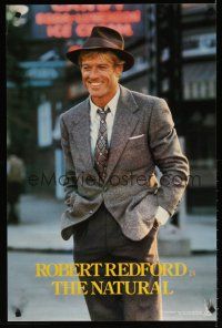 7x548 NATURAL special 21x32 '84 cool different image of Robert Redford in suit, baseball!