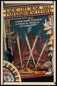 7x549 NEW YORK SUMMER stage play special 25x38 '79 wonderful Byrd art of Radio City Music Hall!