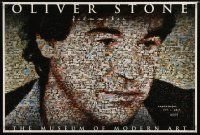 7x310 OLIVER STONE FILM MAKER 27x40 museum exhibition '00 really cool collage artwork!