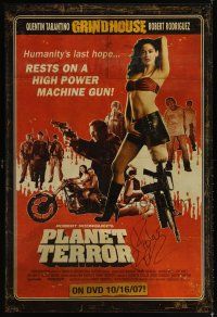 7x660 PLANET TERROR video poster '07 Robert Rodriguez, Grindhouse, sexy Rose McGowan with gun leg!