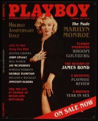 7x419 PLAYBOY 24x30 advertising poster '97 great image of super-sexy Marilyn Monroe!