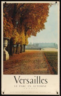 7x209 VERSAILLES French travel poster '60s wonderful image of palace & garden grounds!