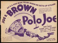 7y058 POLO JOE herald '36 wacky sports art of polo player Joe E. Brown!