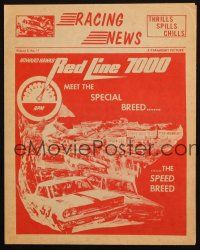 7y062 RED LINE 7000 herald '65 Howard Hawks, James Caan, car racing artwork, meet the speed breed!