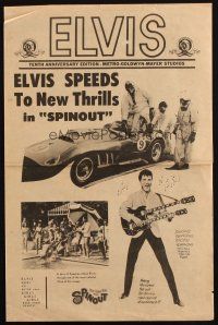 7y070 SPINOUT herald '66 Elvis playing a double-necked guitar, speeds to new thrills!