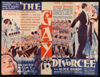 7y003 GAY DIVORCEE herald '34 wonderful different art of Fred Astaire & Ginger Rogers!