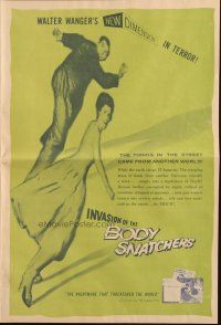 7y041 INVASION OF THE BODY SNATCHERS herald '56 classic horror, cool different images!