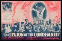 7y045 LEGION OF THE CONDEMNED herald '28 Gary Cooper, Fay Wray, Wellman, cool different art!