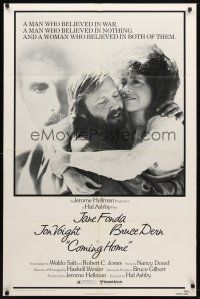 7z143 COMING HOME 1sh '78 Jane Fonda, Jon Voight, Bruce Dern, Hal Ashby