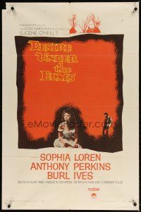 7z170 DESIRE UNDER THE ELMS 1sh '58 sexy Sophia Loren, Anthony Perkins, from Eugene O'Neill play!