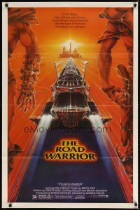 7z471 MAD MAX 2: THE ROAD WARRIOR 1sh '82 Mel Gibson returns as Mad Max, art by Commander!
