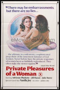7z639 PRIVATE PLEASURES OF A WOMAN 1sh '83 a peep show of the innermost fantasies of real women!