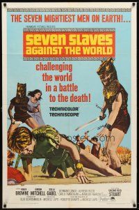 7z725 SEVEN SLAVES AGAINST THE WORLD 1sh '65 Gli Schiavi Piu Forti del Mondo, sword & sandal