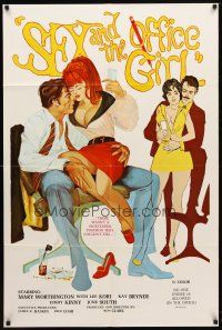 7z727 SEX & THE OFFICE GIRL 1sh '72 there wasn't a secretarial position they couldn't fill!