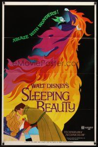 7z767 SLEEPING BEAUTY style A 1sh R70 Walt Disney cartoon fairy tale fantasy classic!