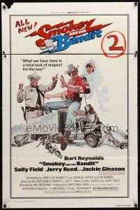 7z774 SMOKEY & THE BANDIT 1sh '77 art of Burt Reynolds, Sally Field & Jackie Gleason by Solie