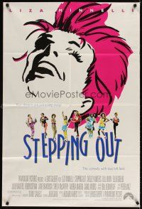 7z802 STEPPING OUT 1sh '91 directed by Lewis Gilbert, wonderful art of Liza Minnelli!