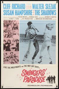 7z820 SWINGERS' PARADISE 1sh '65 Walter Slezak, Susan Hampshire, wild nights & way out days!