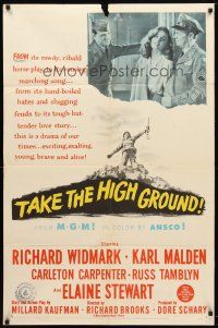 7z823 TAKE THE HIGH GROUND 1sh '53 Korean War soldiers Richard Widmark & Karl Malden!