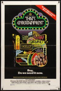 7z853 THAT'S ENTERTAINMENT 1sh '74 classic MGM Hollywood scenes, it's a celebration!