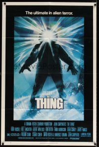 7z865 THING 1sh '82 John Carpenter, sci-fi horror art, ultimate in alien terror!