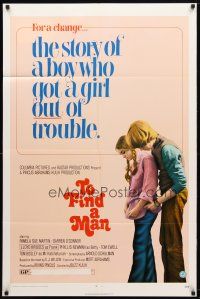 7z879 TO FIND A MAN 1sh '72 the story of a boy who got a girl out of trouble!