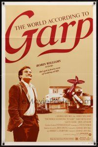 7z982 WORLD ACCORDING TO GARP style B 1sh '82 Robin Williams has a funny way of looking at life!