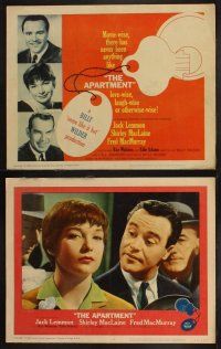 8a041 APARTMENT 8 LCs '60 Jack Lemmon, Shirley MacLaine, Fred MacMurray, Billy Wilder!