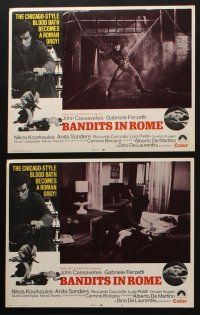 8a051 BANDITS IN ROME 8 LCs '69 John Cassavetes, Alberto De Martino, Martino's Roma come Chicago!