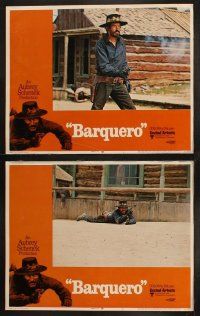 8a052 BARQUERO 8 LCs '70 Warren Oates, Lee Van Cleef with gun, western gunslinger action!