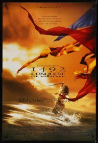 8b003 1492 CONQUEST OF PARADISE int'l 1sh '92 Ridley Scott, Gerard Depardieu, cool image!