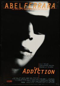 8b013 ADDICTION 1sh '95 Christopher Walken, Abel Ferrara, super close up of Lili Taylor!