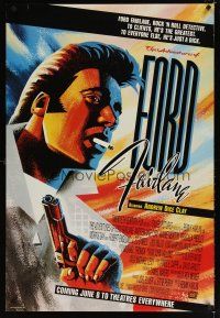 8b014 ADVENTURES OF FORD FAIRLANE advance DS 1sh '90 cool artwork of Andrew Dice Clay!