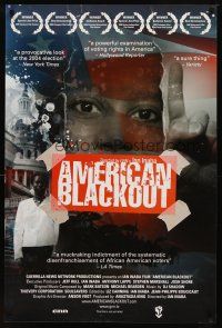 8b035 AMERICAN BLACKOUT 1sh '06 black African American voting disenfranchisement!
