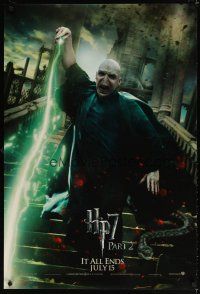 8b329 HARRY POTTER & THE DEATHLY HALLOWS: PART 2 teaser 1sh '11 Ralph Fiennes as Lord Voldemort!