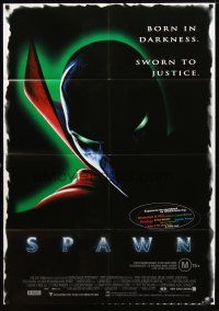 8c275 SPAWN Aust 1sh '97 from Todd McFarlane comic book, born in darkness & sworn to justice!