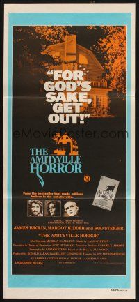 8c303 AMITYVILLE HORROR Aust daybill '79 AIP, great image of haunted house, for God's sake get out